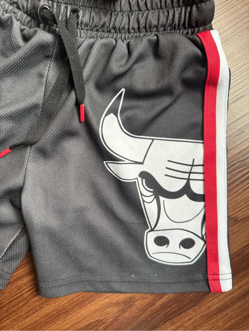 NBA Chicago Bulls Black Red Kids Matching Set